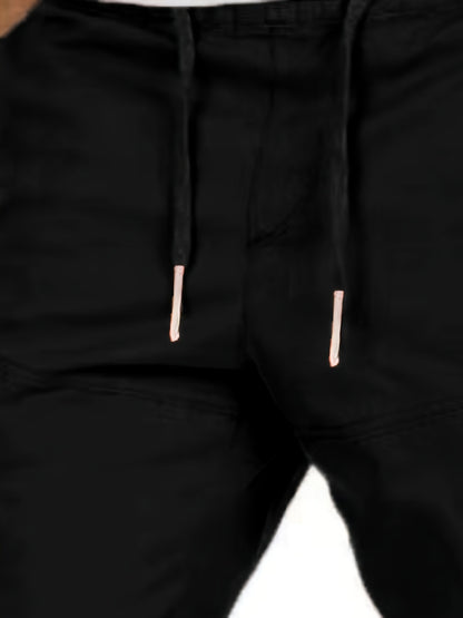 Stijlvolle Cargo Broeken voor Heren - Olijfgroen, Meerdere Zakken, Losse Pasvorm, Casual Sportkleding voor Alle Seizoenen