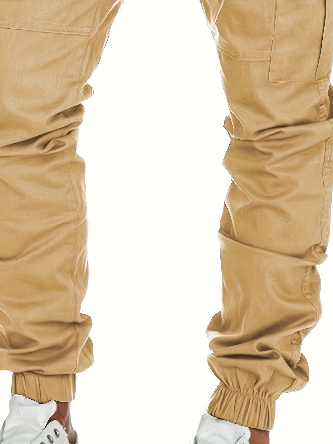 Stijlvolle Cargo Broeken voor Heren - Olijfgroen, Meerdere Zakken, Losse Pasvorm, Casual Sportkleding voor Alle Seizoenen