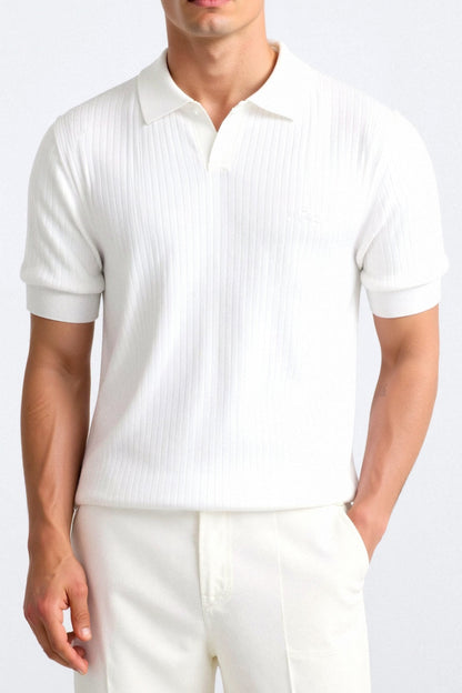 Aubry™ | Polo en Coton Côtelé