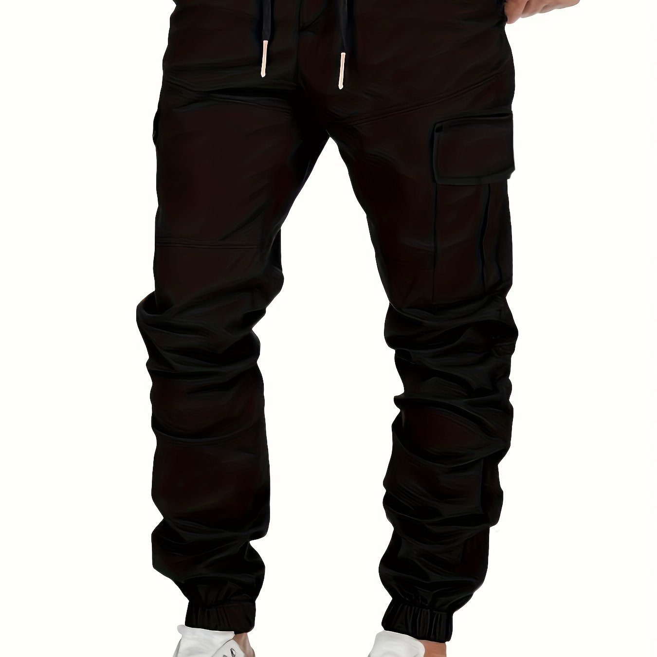 Stijlvolle Cargo Broeken voor Heren - Olijfgroen, Meerdere Zakken, Losse Pasvorm, Casual Sportkleding voor Alle Seizoenen